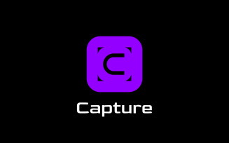 C Capture Flat Photo Startup Logo