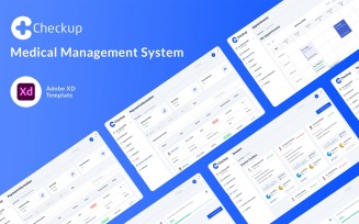 Checkup - Medical Management Dashboard UI Elements