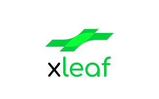 X Leaf Corporate Dual Meaning Logo