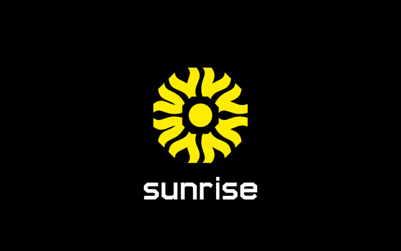 Yellow Sun Tech Corporate Logo Logo Template