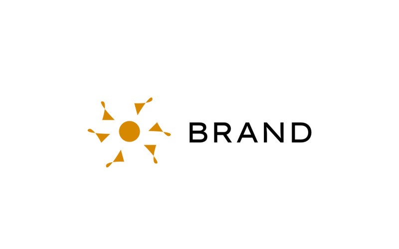 Abstract Sun Simple Abstract Logo Logo Template