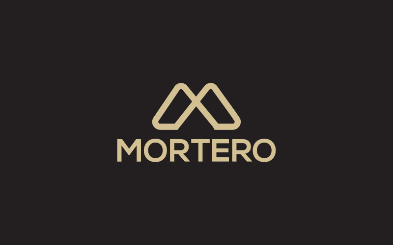M Minimalist Letter Logo Design Logo Template