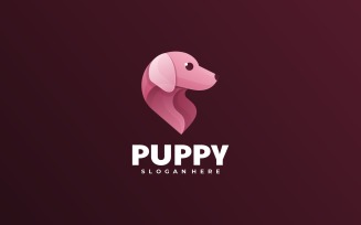 Puppy Gradient Logo Template