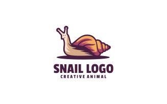 Snail Simple Mascot Logo Style