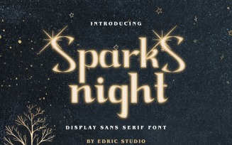 Sparks Night Fancy Sparkling Font