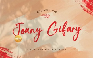 Jeany Gifary - Textured Brush Font
