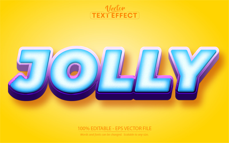 Jolly - Editable Text Effect, Cartoon Text Style, Graphics Illustration