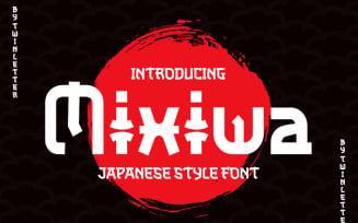 Mixiwa Faux Japanese Font