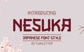 Nesuka Faux Japanese Font