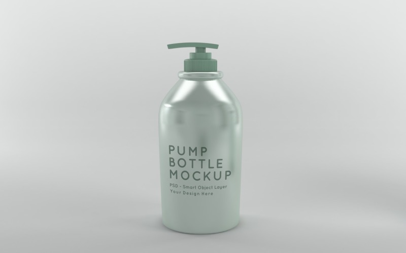3d render of a pump bottle Mockup isolated on white background Product Mockup