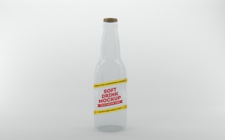 Render of a bottle isolated on a white background