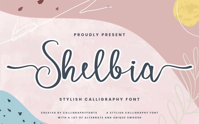 Shelbia Beautiful Brush Script Font
