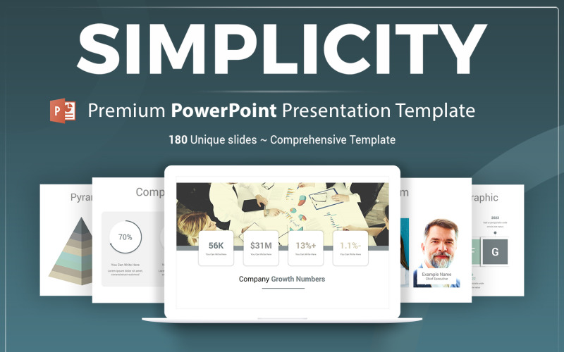 Simplicity PowerPoint Presentation Template PowerPoint Template
