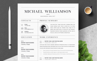 Williamson / CV Template Printable Resume Templates