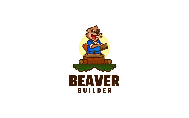 Beaver Builder Cartoon Logo Logo Template