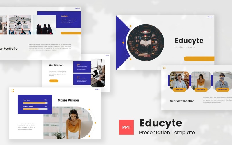 Educyte — Education Powerpoint Template PowerPoint Template