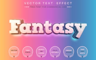 Fantasy - Editable Text Effect, Font Style, Graphics Illustration