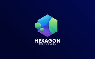 Hexagon Gradient Colorful Logo Template