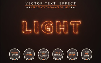 Lightning - Editable Text Effect, Font Style