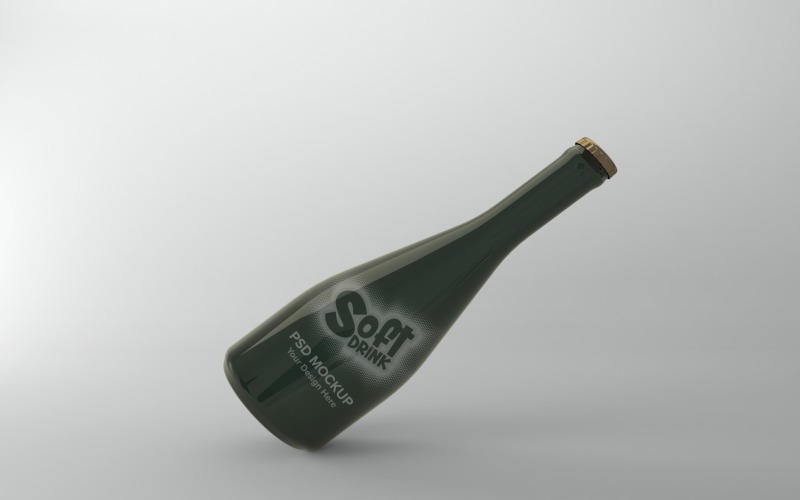 Soft Drink bottle Mockup isolated on a white background Product Mockup