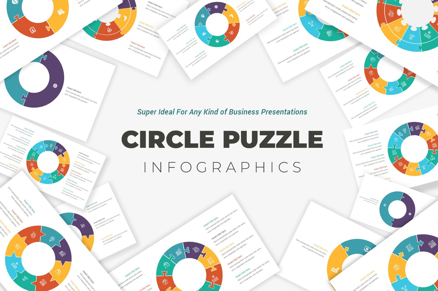 Kit Graphique #222915 Cercle Puzzle Divers Modles Web - Logo template Preview