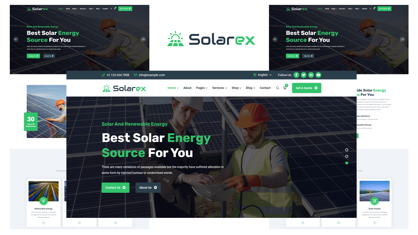 Solarex - Solar And Renewable Energy HTML5 Template