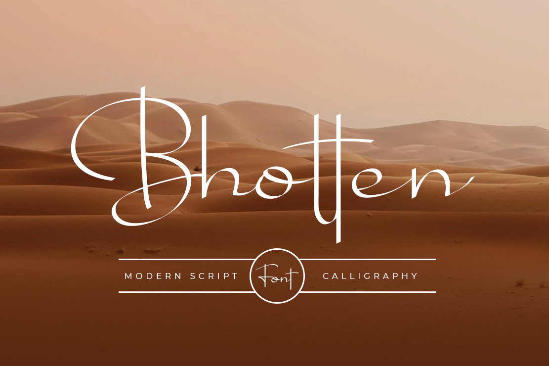 Bhotten Script – Modern Calligraphy Fonts