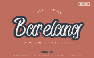 Barelang – A Modern Script Typeface