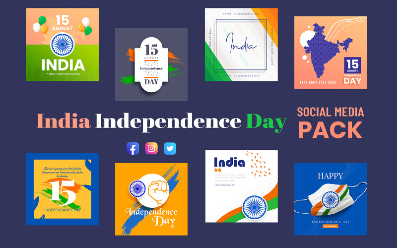 India Independence Day Pack Social Media