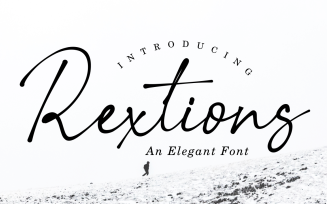 Rextions / an Elegant Font