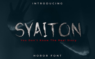 Syaiton – Creative Horor Font