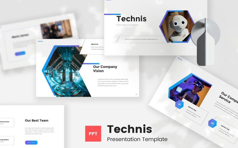 Technis — Technology Powerpoint Template PowerPoint Template