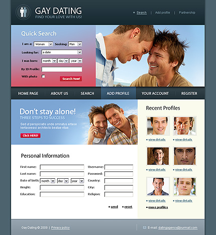 Gay dating website