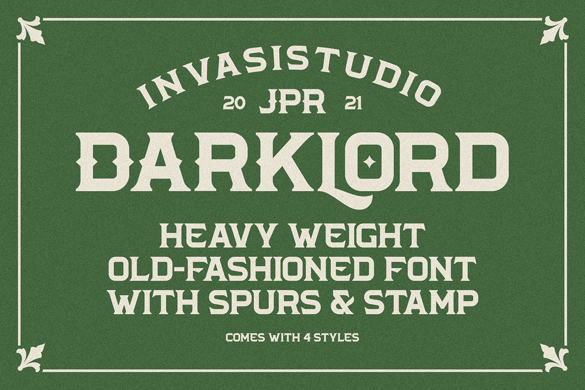 Darklord Family - Display Font