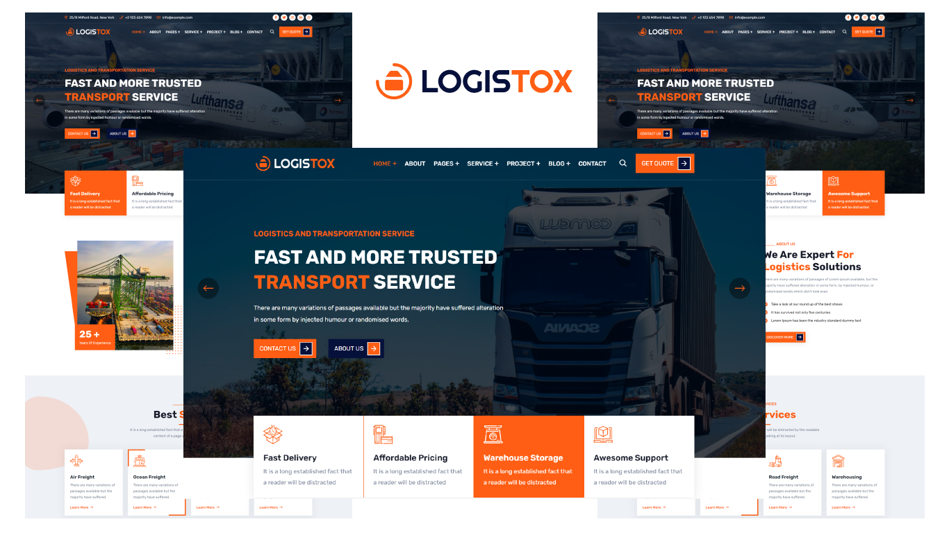 Logistox - Logistics And Transportation HTML5 Template