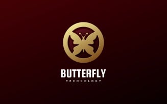 Butterfly Luxury Logo Template