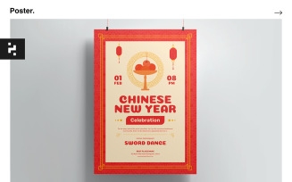 Chinese New Year Poster Kit Template