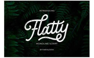 Flatty Monoline Font - Flatty Monoline Font