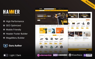 Hammer - Tools Equipment and Mega Super Store Elementor WooCommerce Theme