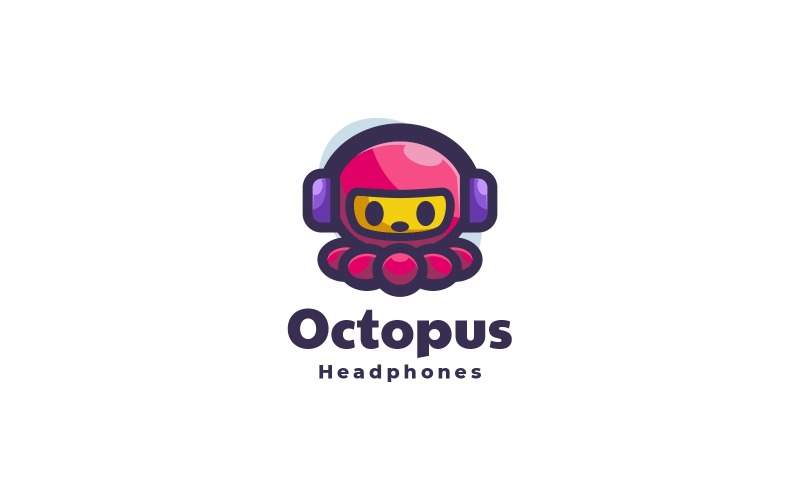 Octopus Simple Mascot Logo Style Logo Template
