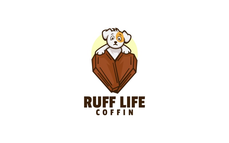Ruff Life Dog Simple Mascot Logo Logo Template