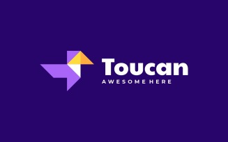 Toucan Origami Simple Logo