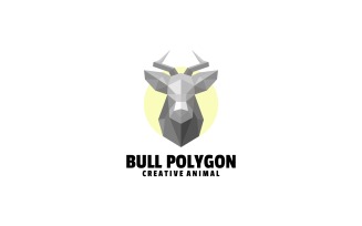 Bull Polygon Low Poly Logo