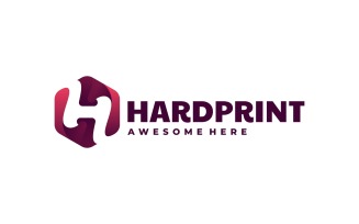 Letter H - Hardprint Gradient Logo