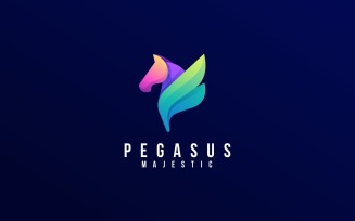Pegasus Gradient Colorful Logo