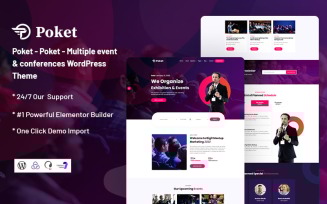 Poket - Multiple Event & Conferences Responsive WordPress theme