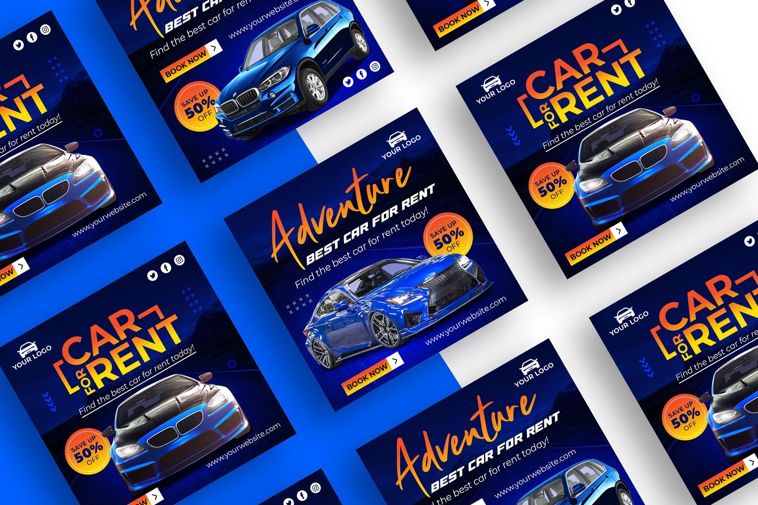 Kit Graphique #223215 Rent Voiture Divers Modles Web - Logo template Preview