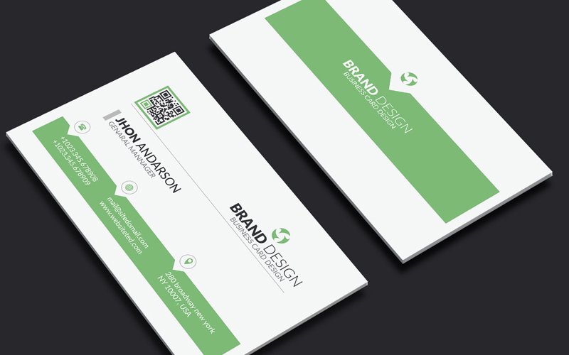 Template #223259 Card Corporate Webdesign Template - Logo template Preview