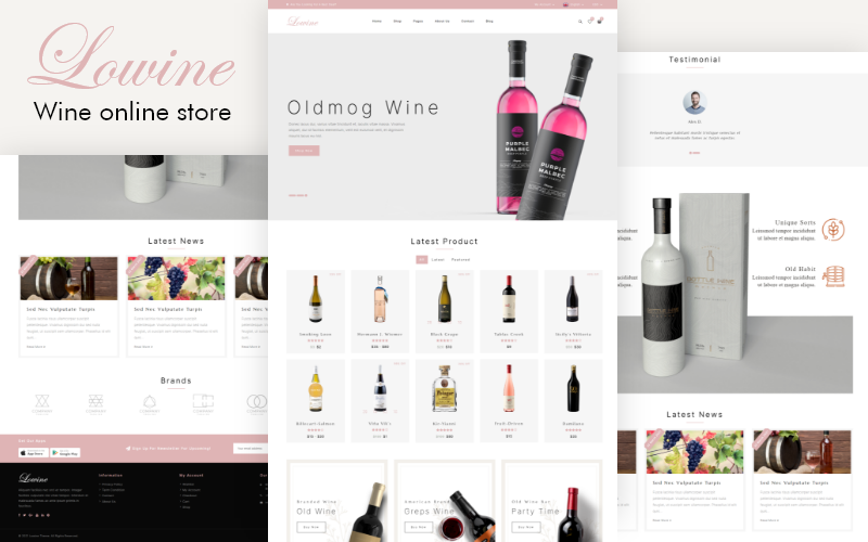 Template #223276 Theme Wineshop Webdesign Template - Logo template Preview