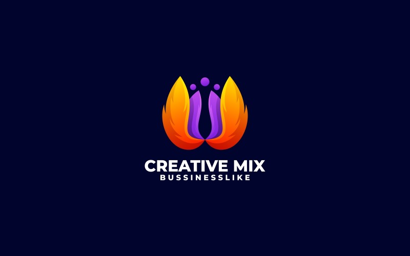 Abstract Creative Mix Colorful Logo Logo Template